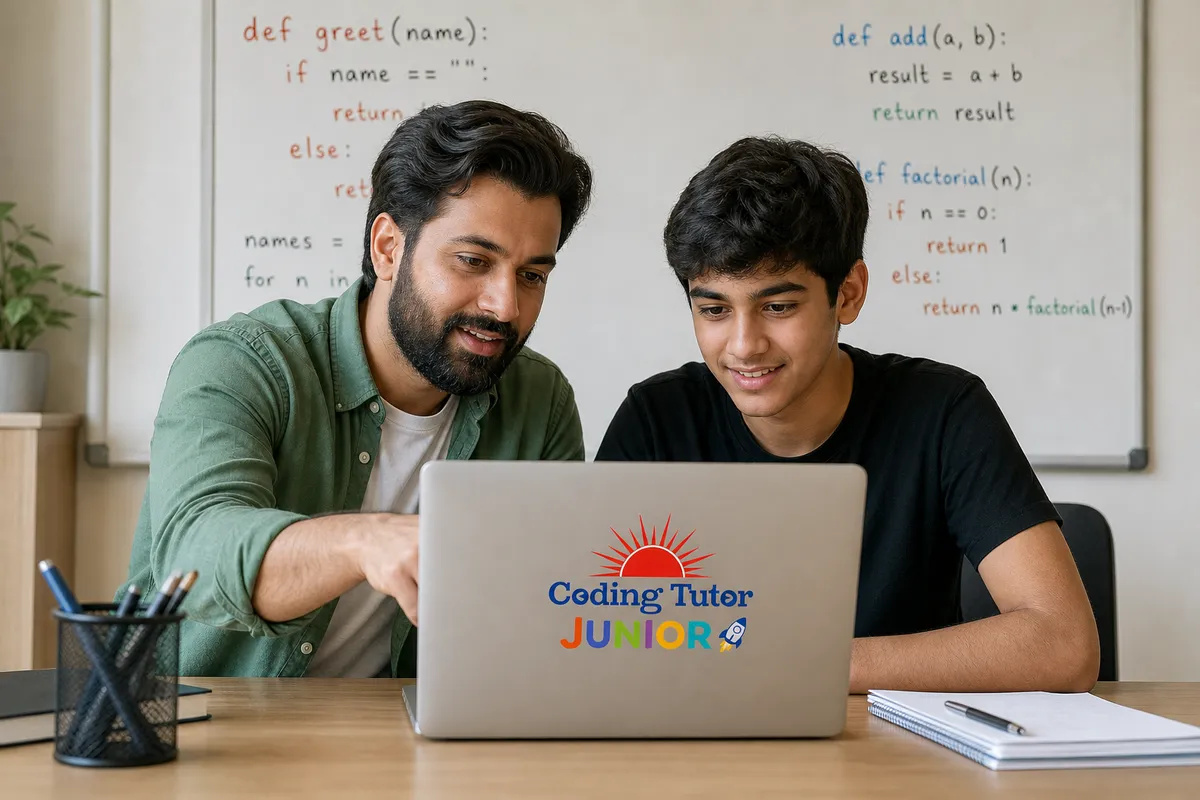 Personal one-on-one mentoring session between tutor and student